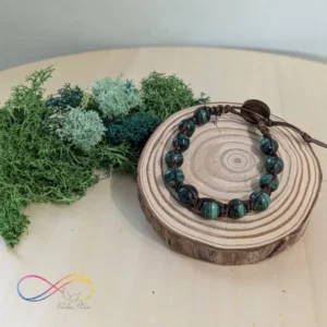 bracciale so ham intrecciato malachite