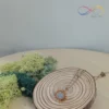 collana tecnica wire sole acquamarina