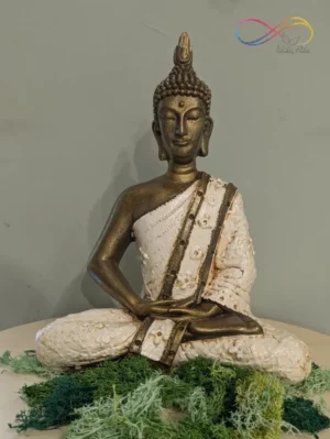 statua resina buddha colorata